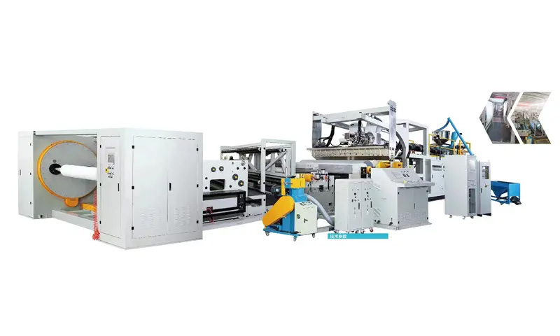 High Speed PE Sanitary Product Cast Film Machine